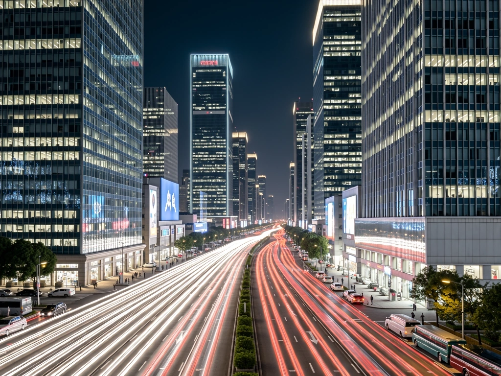 Guangzhou Financial District at Night